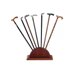 Présentoir vide bois acajou 12 places